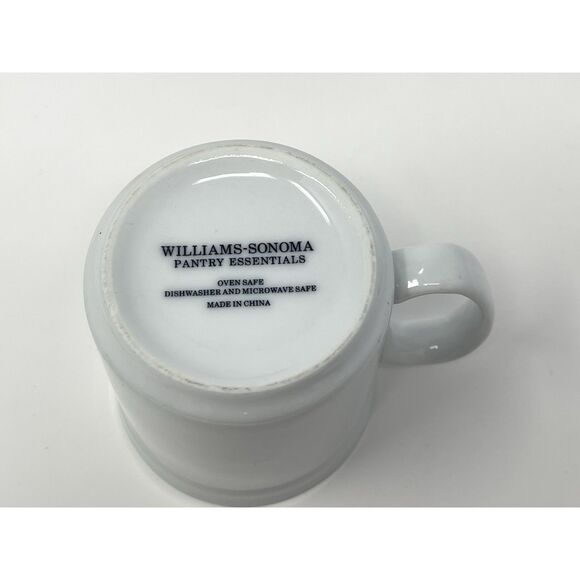 Williams Sonoma Pantry Essentials 10 oz White Coffee Tea Mug Cup Replacement - Picture 8 of 8